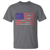 Cool Moms Don't Trust the Government T Shirt Patrioctic Mama Anti Government