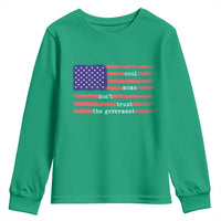 Cool Moms Don't Trust the Government Youth Sweatshirt Patrioctic Mama Anti Government