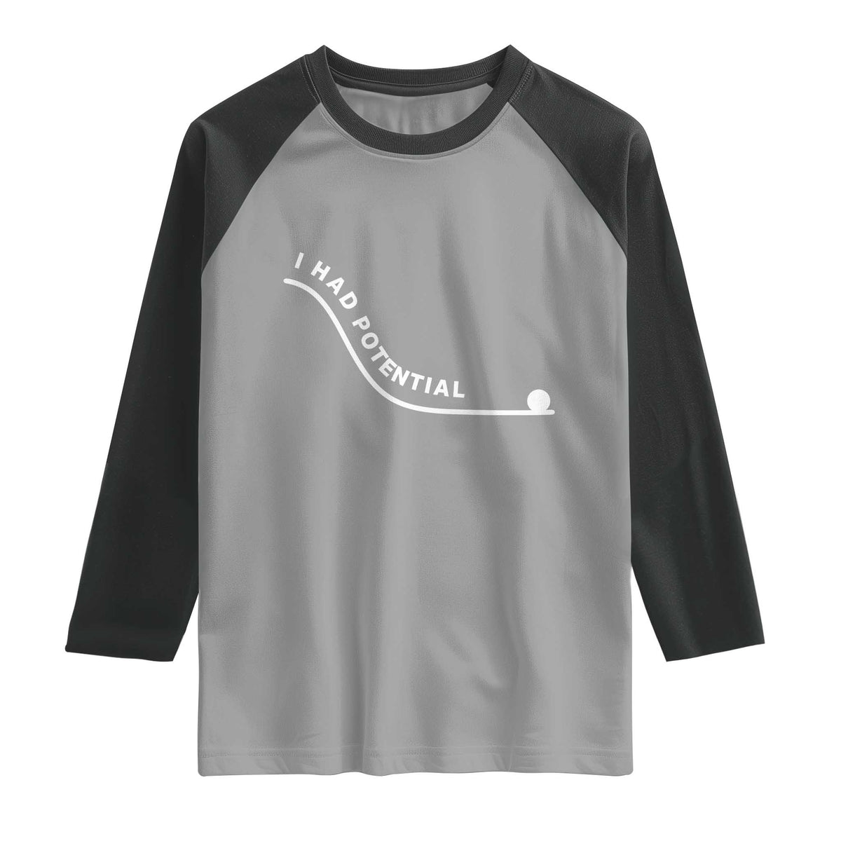 I Had Potential Raglan Shirt Funny Sci-Fi Book Lover