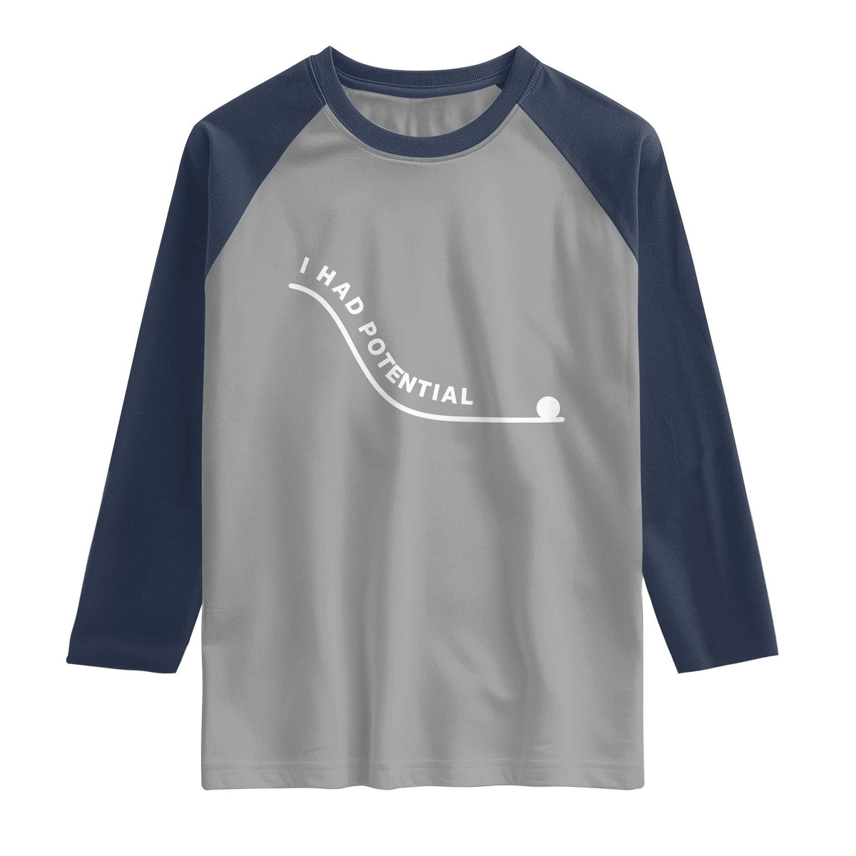 I Had Potential Raglan Shirt Funny Sci-Fi Book Lover