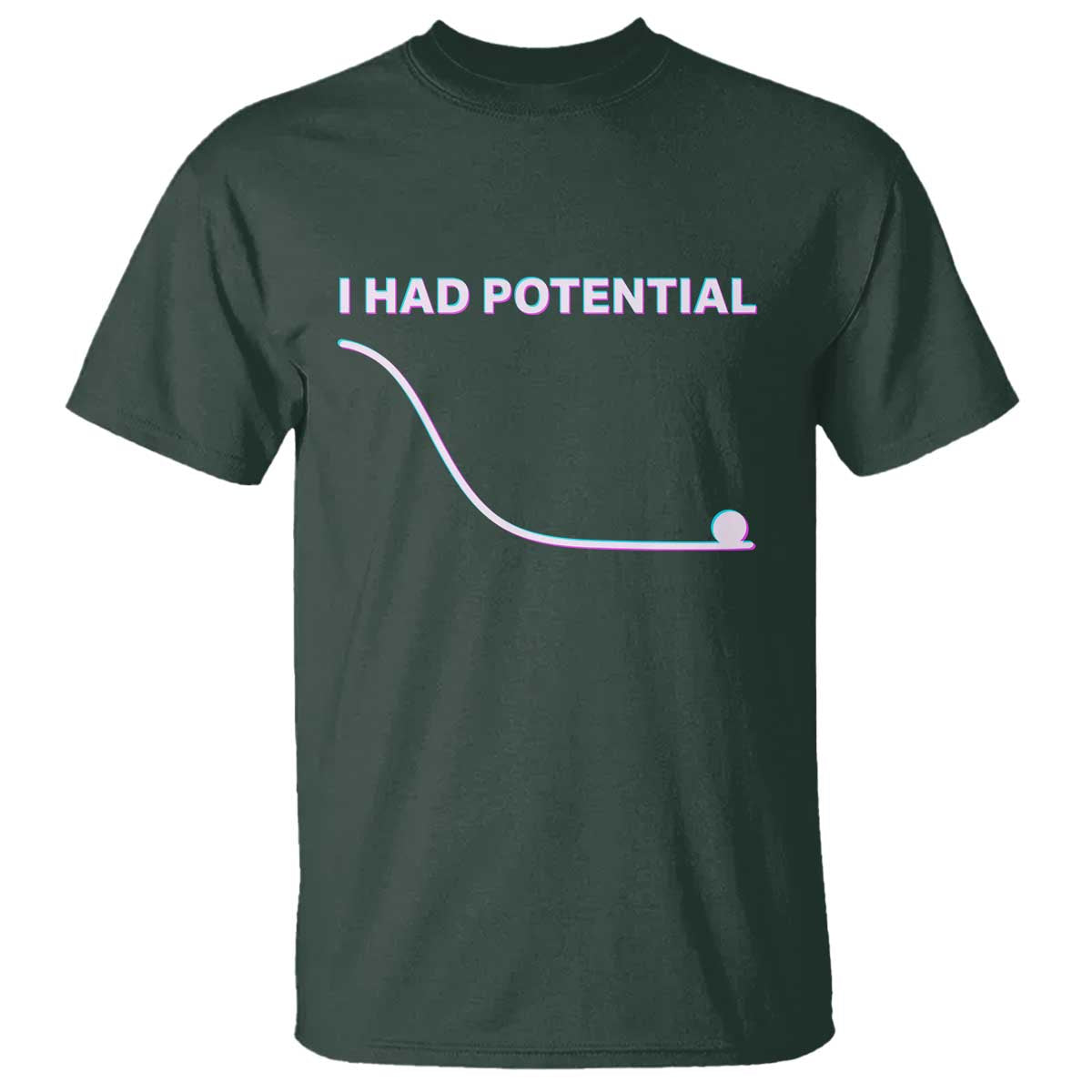 I Had Potential T Shirt Funny Physics Teacher Motivational Quote