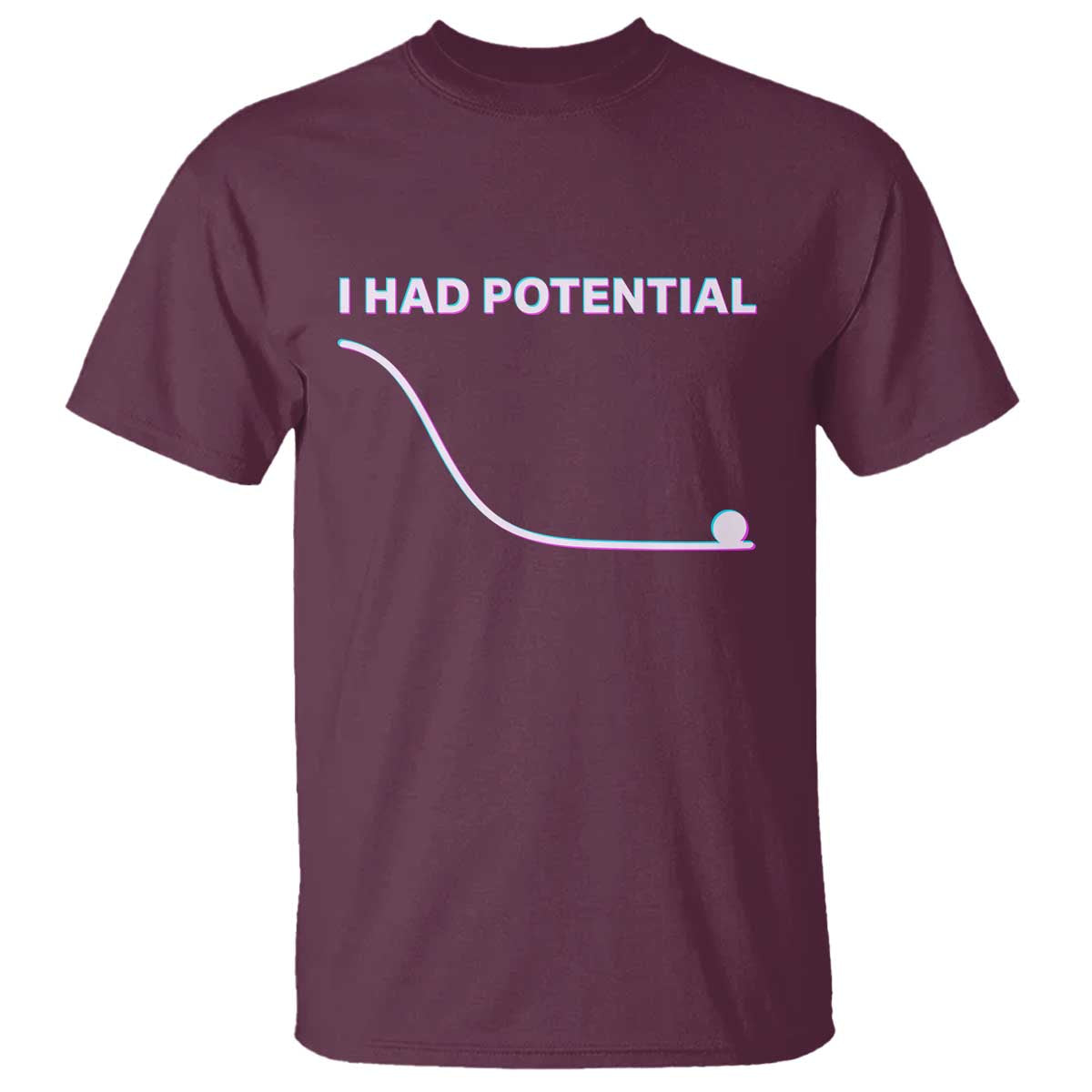 I Had Potential T Shirt Funny Physics Teacher Motivational Quote