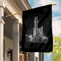 Funny Cat Selfie Lunar Mission 2026 Garden Flag