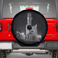 Funny Cat Selfie Lunar Mission 2026 Spare Tire Cover