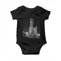 Funny Cat Selfie Lunar Mission 2026 Baby Onesie