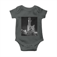 Funny Cat Selfie Lunar Mission 2026 Baby Onesie