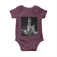 Funny Cat Selfie Lunar Mission 2026 Baby Onesie