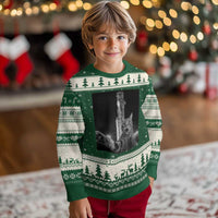 Funny Cat Selfie Lunar Mission 2026 Ugly Christmas Sweater