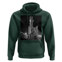 Funny Cat Selfie Lunar Mission 2026 Hoodie