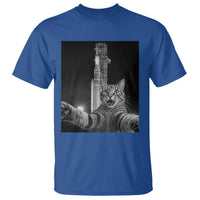 Funny Cat Selfie Lunar Mission 2026 T Shirt