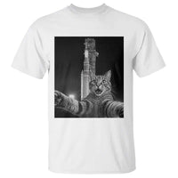 Funny Cat Selfie Lunar Mission 2026 T Shirt