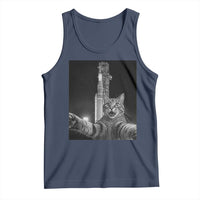 Funny Cat Selfie Lunar Mission 2026 Tank Top