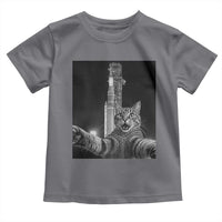 Funny Cat Selfie Lunar Mission 2026 Toddler T Shirt