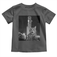 Funny Cat Selfie Lunar Mission 2026 Toddler T Shirt