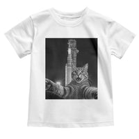 Funny Cat Selfie Lunar Mission 2026 Toddler T Shirt