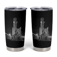Funny Cat Selfie Lunar Mission 2026 Tumbler Cup