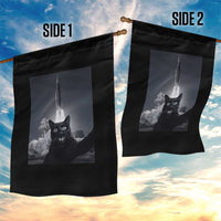 Funny Black Cat Selfie Garden Flag Back To The Moon Mission 2026