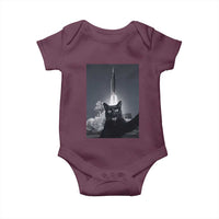 Funny Black Cat Selfie Baby Onesie Back To The Moon Mission 2026