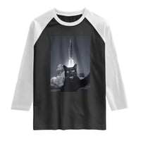 Funny Black Cat Selfie Raglan Shirt Back To The Moon Mission 2026