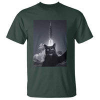 Funny Black Cat Selfie T Shirt Back To The Moon Mission 2026