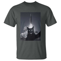 Funny Black Cat Selfie T Shirt Back To The Moon Mission 2026