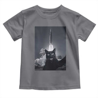 Funny Black Cat Selfie Toddler T Shirt Back To The Moon Mission 2026