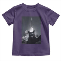 Funny Black Cat Selfie Toddler T Shirt Back To The Moon Mission 2026