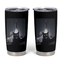 Funny Black Cat Selfie Tumbler Cup Back To The Moon Mission 2026
