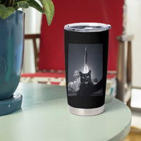 Funny Black Cat Selfie Tumbler Cup Back To The Moon Mission 2026