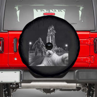 Funny Cat Selfie with Bigfoot Spare Tire Cover Back To The Moon Mission 2026