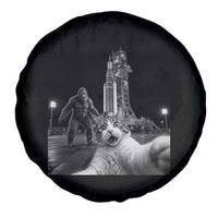Funny Cat Selfie with Bigfoot Spare Tire Cover Back To The Moon Mission 2026