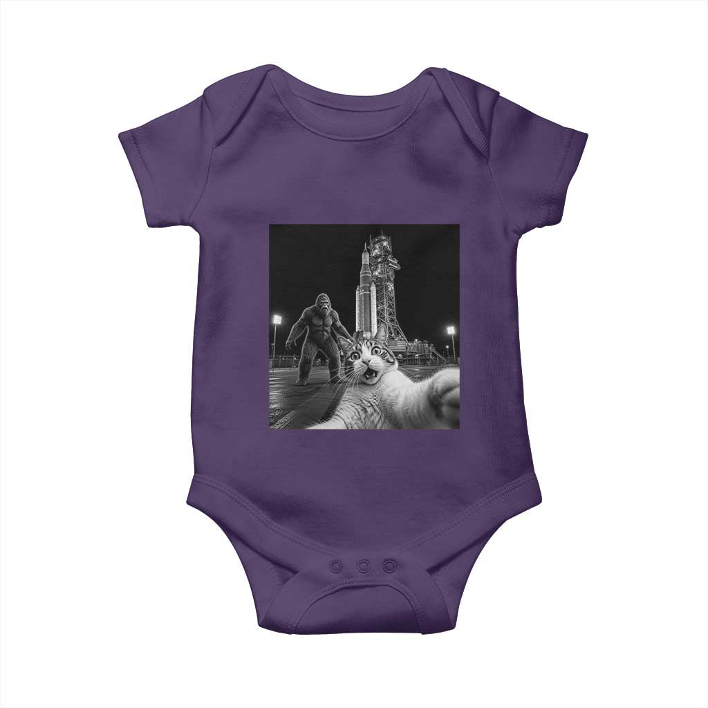 Funny Cat Selfie with Bigfoot Baby Onesie Back To The Moon Mission 2026