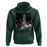 Funny Cat Selfie with Bigfoot Hoodie Back To The Moon Mission 2026