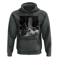 Funny Cat Selfie with Bigfoot Hoodie Back To The Moon Mission 2026