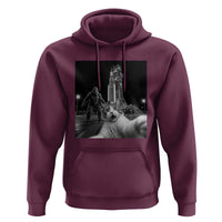 Funny Cat Selfie with Bigfoot Hoodie Back To The Moon Mission 2026