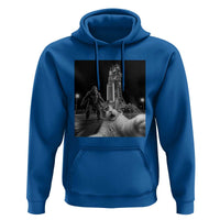 Funny Cat Selfie with Bigfoot Hoodie Back To The Moon Mission 2026