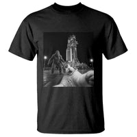 Funny Cat Selfie with Bigfoot T Shirt Back To The Moon Mission 2026