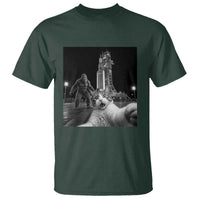 Funny Cat Selfie with Bigfoot T Shirt Back To The Moon Mission 2026