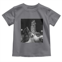 Funny Cat Selfie with Bigfoot Toddler T Shirt Back To The Moon Mission 2026