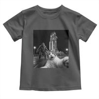 Funny Cat Selfie with Bigfoot Toddler T Shirt Back To The Moon Mission 2026