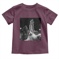 Funny Cat Selfie with Bigfoot Toddler T Shirt Back To The Moon Mission 2026