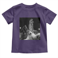Funny Cat Selfie with Bigfoot Toddler T Shirt Back To The Moon Mission 2026