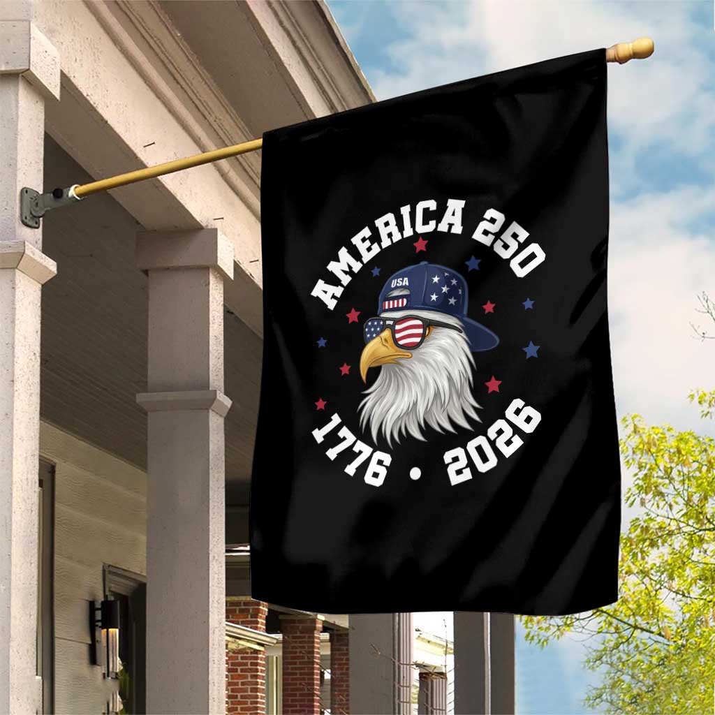 250 Years American Anniversary Garden Flag Patriotic Bald Eagle Fourth of July