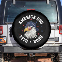 250 Years American Anniversary Spare Tire Cover Patriotic Bald Eagle Fourth of July