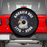 250 Years American Anniversary Spare Tire Cover Patriotic Bald Eagle Fourth of July