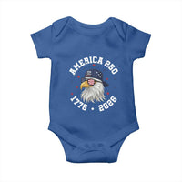 250 Years American Anniversary Baby Onesie Patriotic Bald Eagle Fourth of July