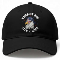 250 Years American Anniversary Baseball Cap Patriotic Bald Eagle Fourth of July