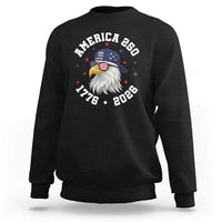 250 Years American Anniversary Sweatshirt Patriotic Bald Eagle Fourth of July