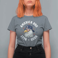 250 Years American Anniversary T Shirt For Women Patriotic Bald Eagle Fourth of July