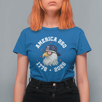 250 Years American Anniversary T Shirt For Women Patriotic Bald Eagle Fourth of July